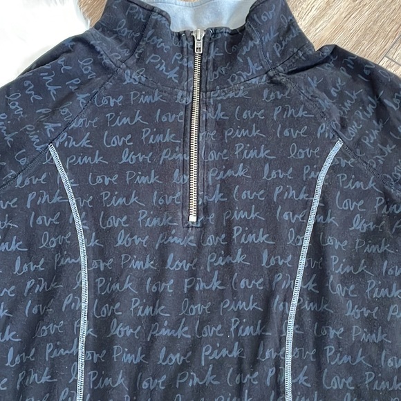 Victoria’s Secret Pink Yoga 1/2 Zip Long Sleeve Pullover Size Small - Picture 2 of 6